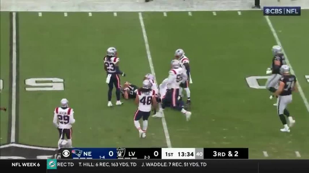 ⁣New England Patriots vs. Las Vegas Raiders | 2023 Week 6 Game Highlights