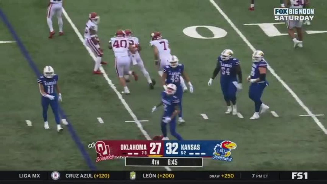 ⁣Oklahoma vs Kansas THRILLING Ending   2023 College Football