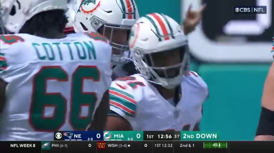 ⁣New England Patriots vs. Miami Dolphins | 2023 Week 8 Game Highlights