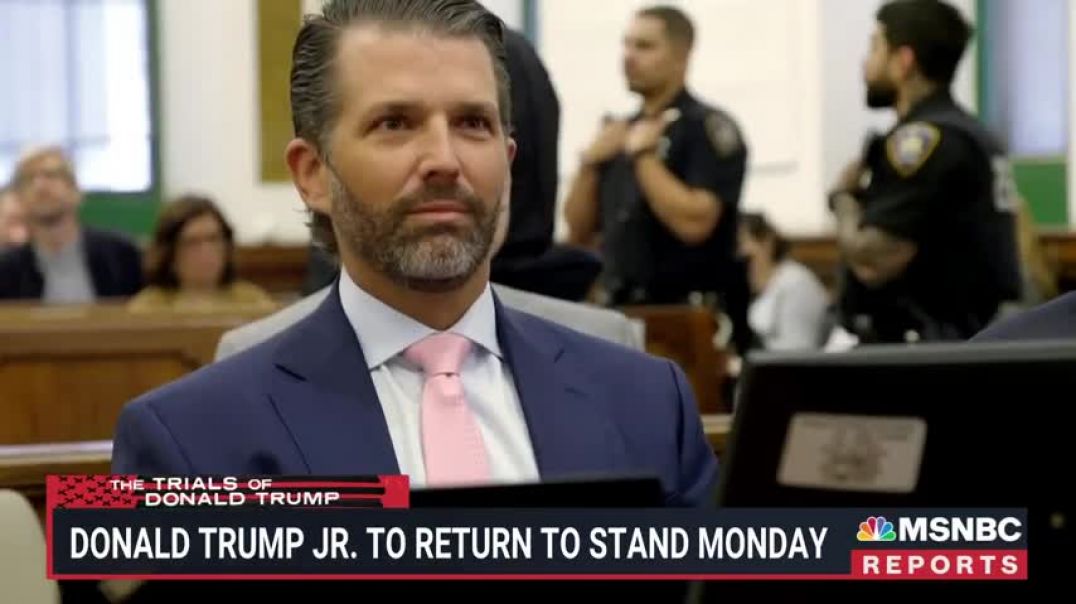 ⁣Donald Trump Jr. to testify Monday as first defense witness in $250 million civil fraud trial