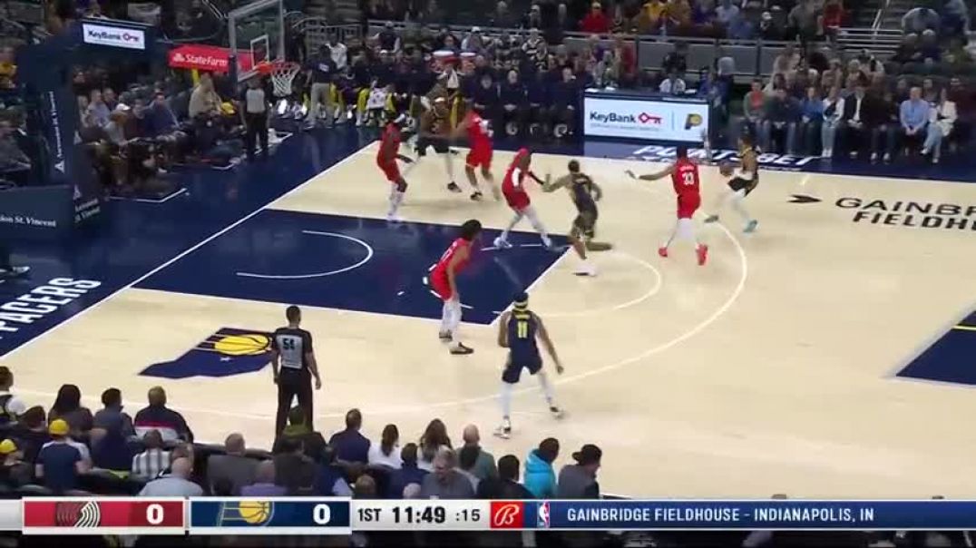 ⁣TRAIL BLAZERS at PACERS   FULL GAME HIGHLIGHTS   November 27, 2023