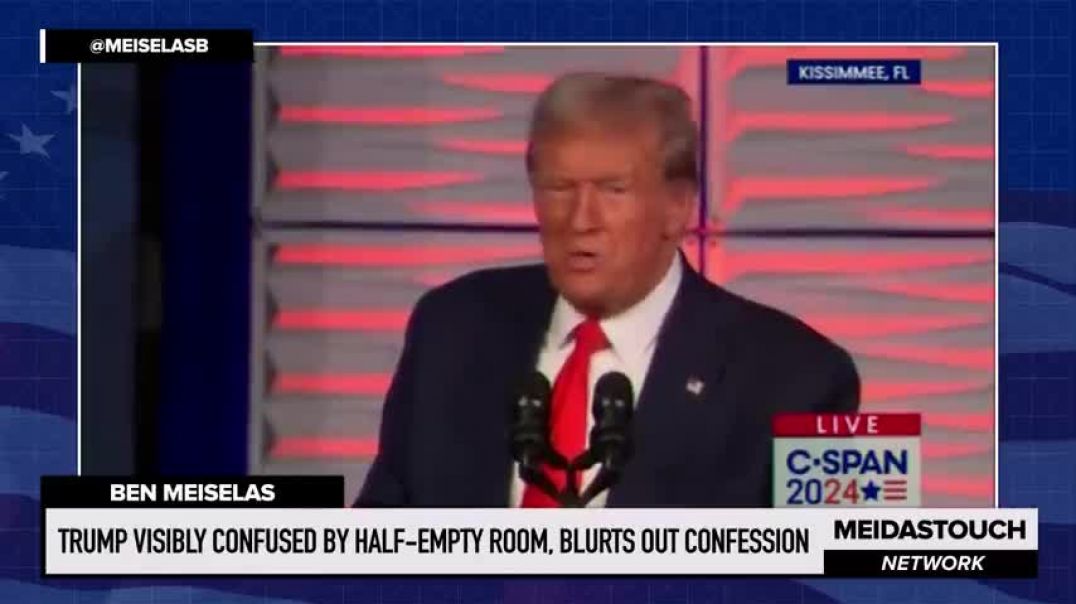 ⁣Trump VISIBLY CONFUSED by HALF-EMPTY Room, BLURTS OUT Confession in Speech