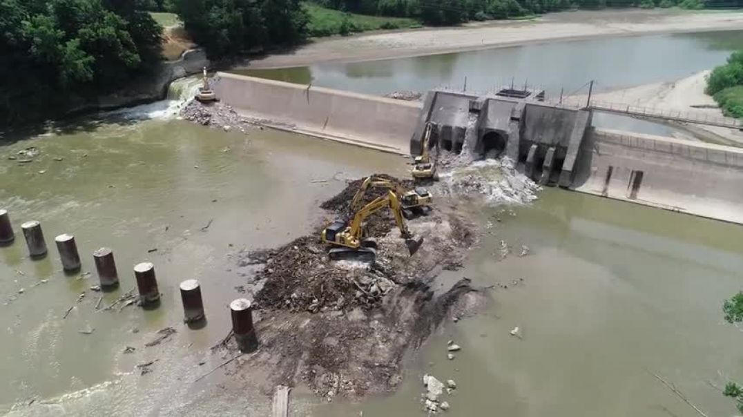 ⁣Dam Removal Day 2 Afternoon