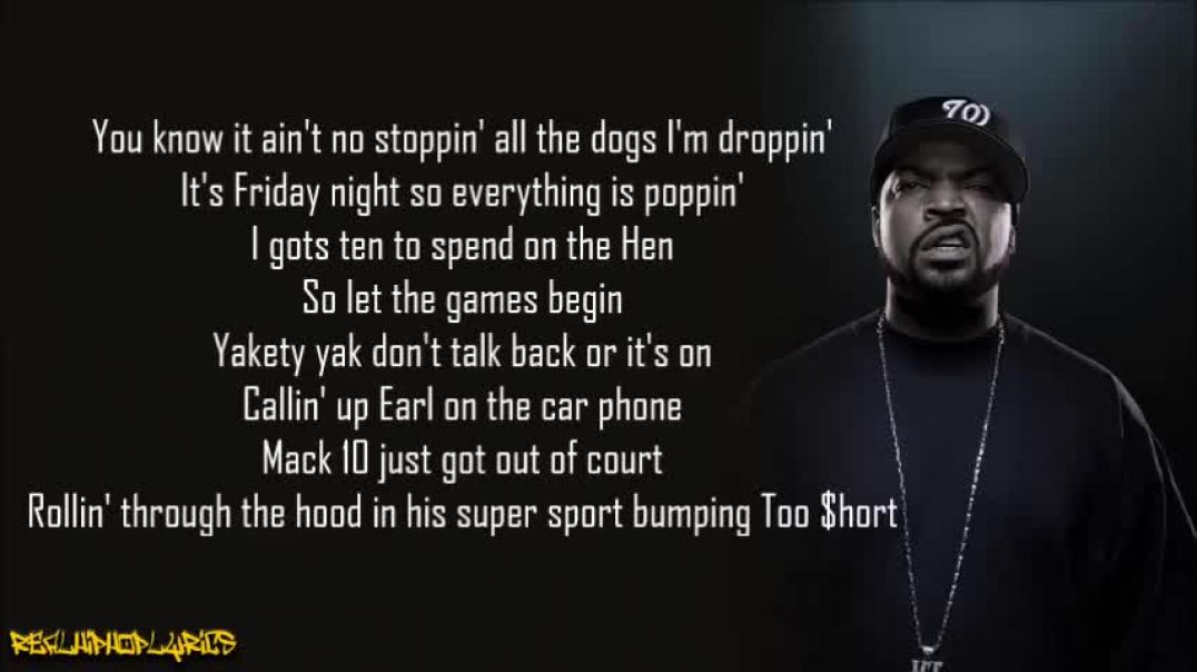 ⁣Ice Cube - Friday (Lyrics)