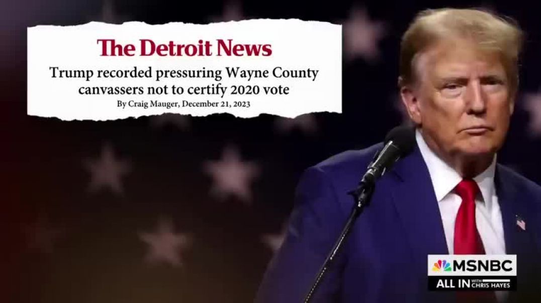 ⁣Trump, RNC chair caught on tape meddling in Michigan 2020 vote, report says