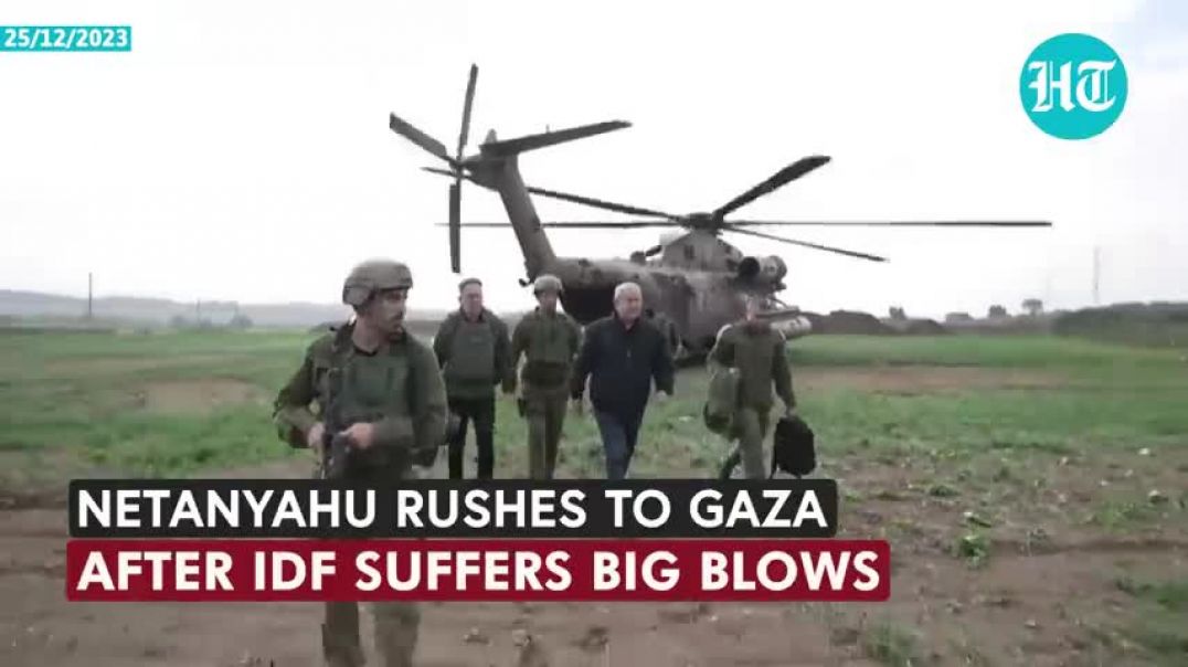 ⁣Not Stopping...: Netanyahu Visits Gaza After IDF Suffers Big Blows; Hints At More Intense Attacks