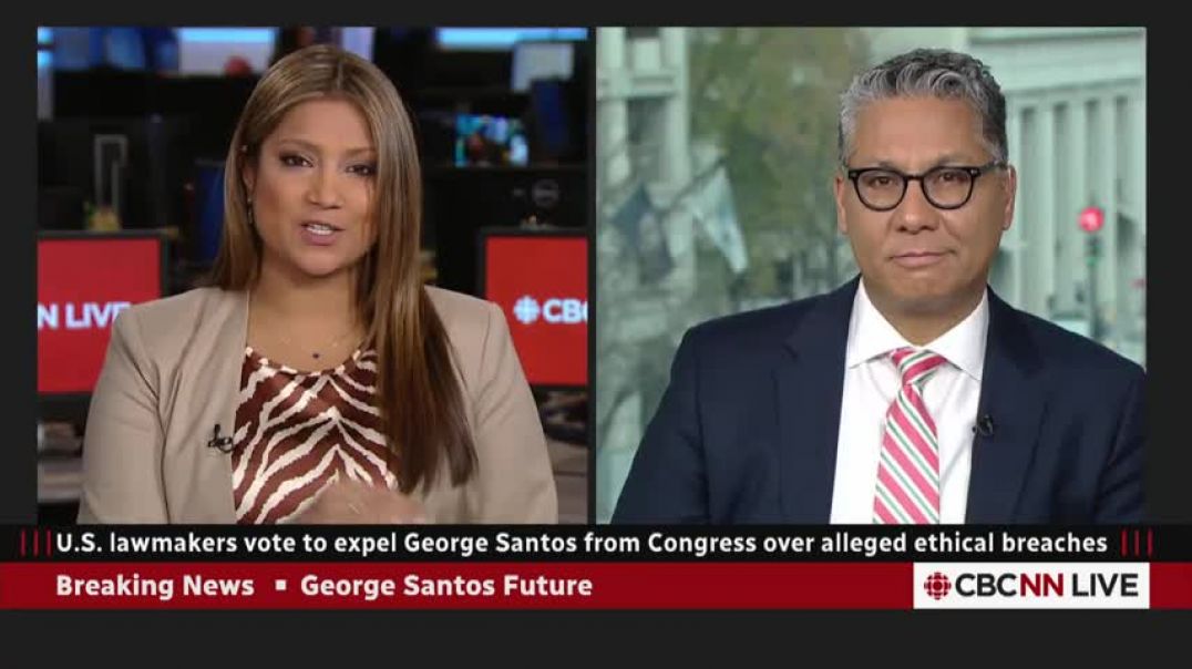 ⁣U.S. House votes to expel George Santos from Congress