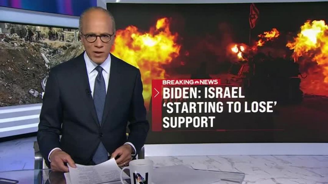 ⁣Biden says Israel is losing support amid ground offensive in Gaza