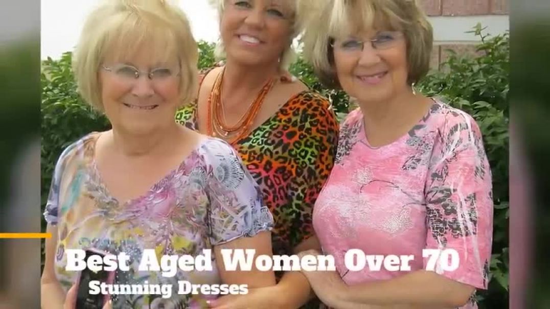 ⁣Best Aged Women OVER 70 in Stunning Dresses