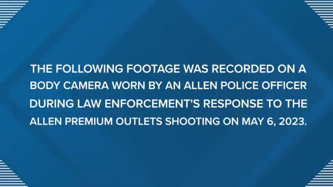 ⁣BODYCAM Allen police release video showing officer who shot and killed shooter