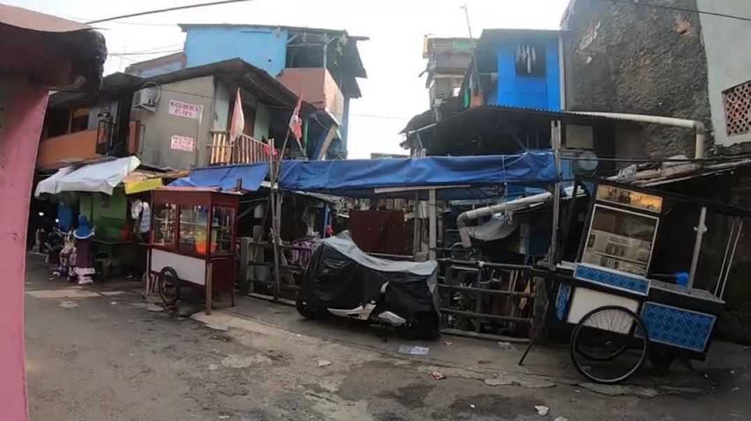 ⁣Most EXTREME Slum Streets   Indonesia