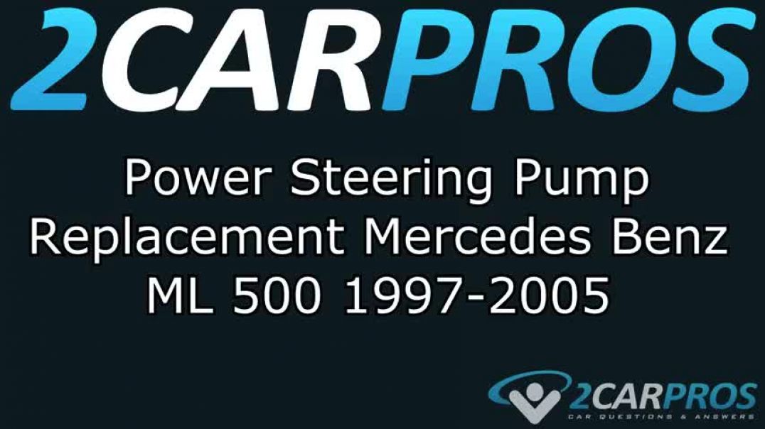 Power Steering Pump Replacement Mercedes Benz ML500 1998-2005