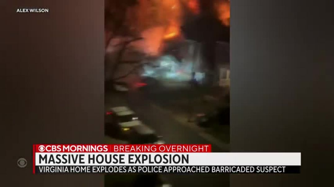 ⁣Arlington, Virginia, house explodes in search warrant attempt  Sounded like a bomb went off
