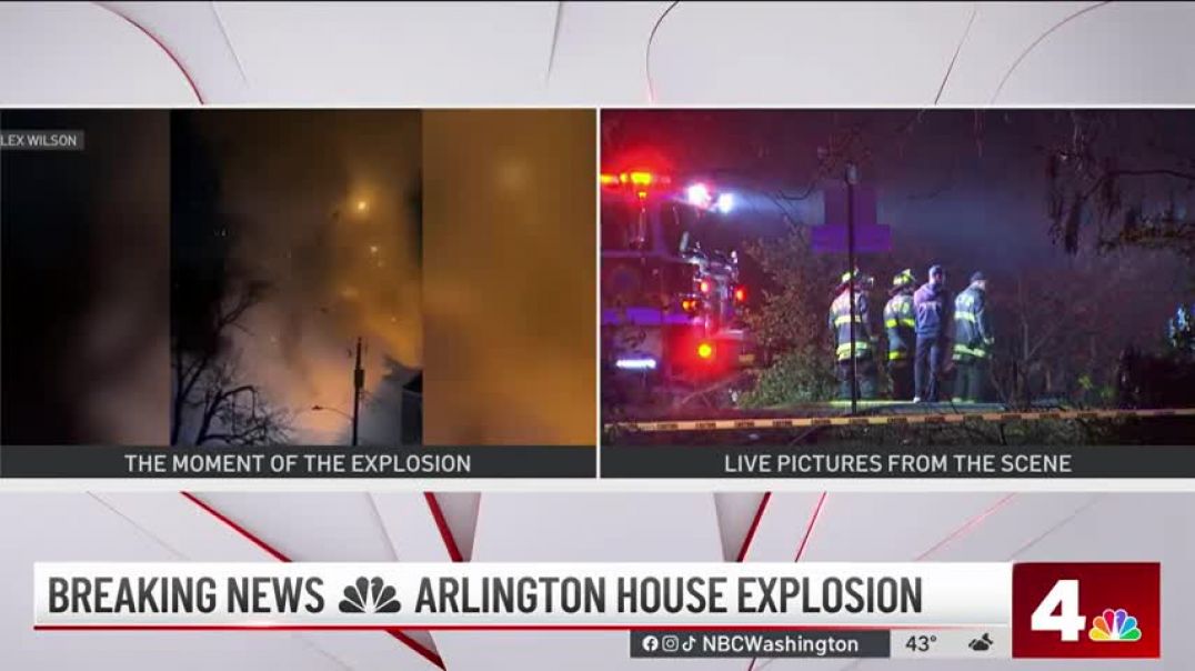 ⁣‘My entire house is shaking': Violent explosion at Arlington home rocks neighborhood | NBC4