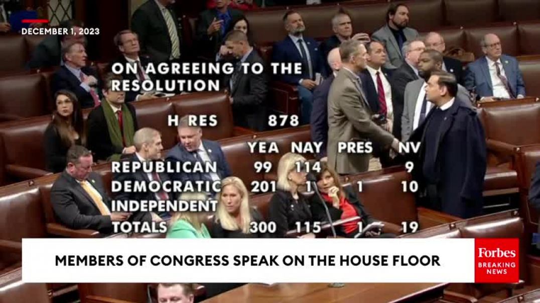 JUST IN George Santos Walks Off The Floor In The Middle Of Vote To Expel Him