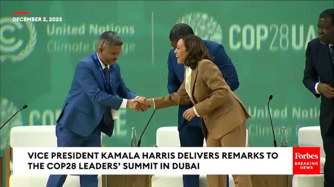 VP Harris Sounds Alarm On Climate Change At COP28: Clock Is No Longer Just Ticking—It’s Banging