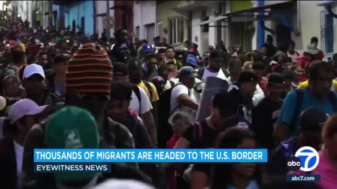 ⁣Migrant caravan slogs on through southern Mexico with no expectations from a US-Mexico meeting