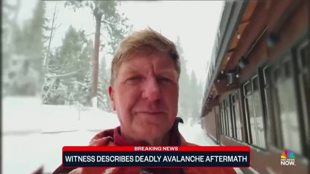 ⁣'Very difficult conditions': Witness describes deadly avalanche in California