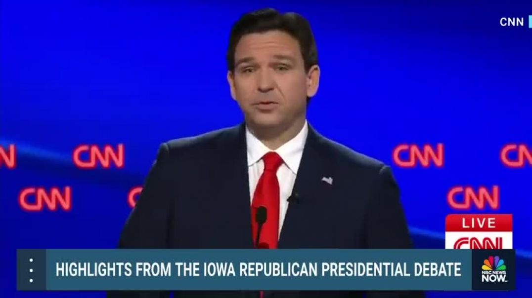 ⁣Watch highlights from the Republican presidential debate in Iowa