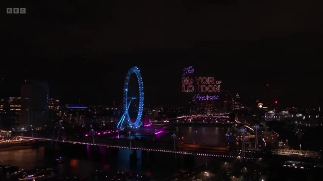 ⁣Happy New Year Live! London Fireworks 2024  BBC