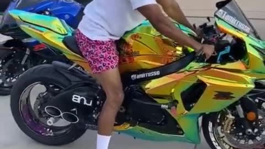 ⁣I like this one more #shorts #motorcycle #rainbow #crazy