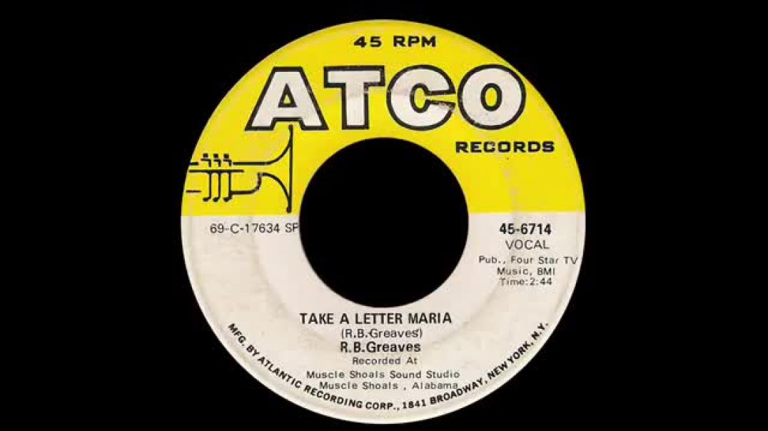 ⁣R.B. Greaves - Take A Letter Maria
