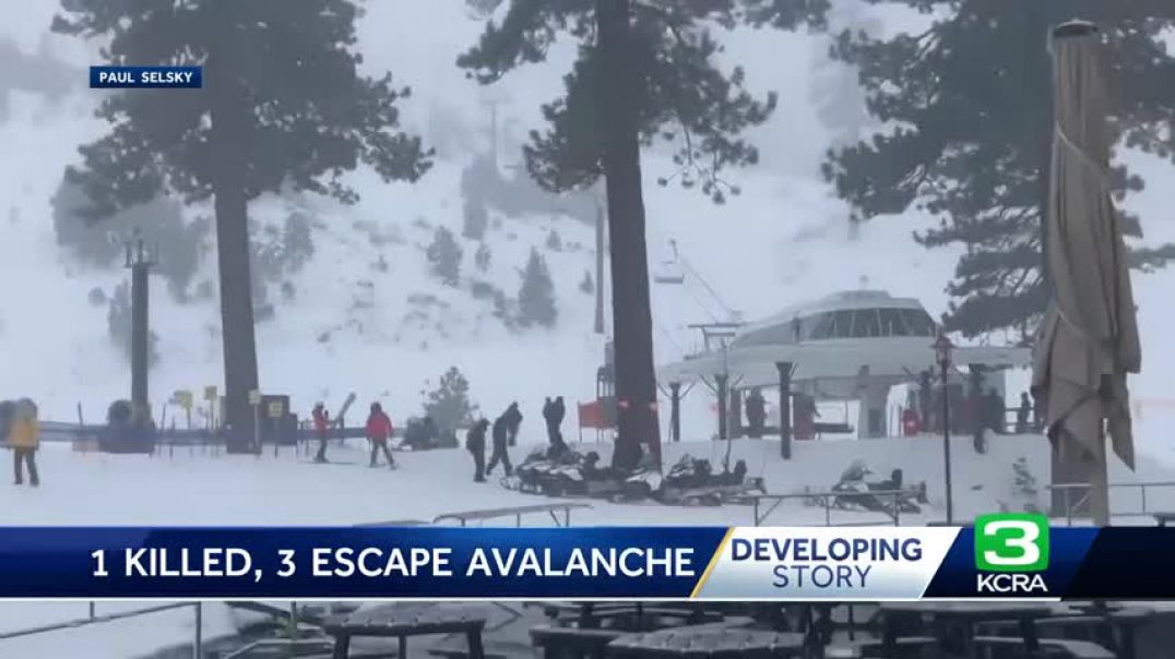 California Avalanche   1 dead, 3 escaped   January 10 update at 5 p
