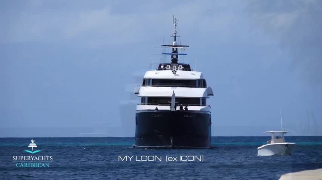 ⁣221’4’’/67.5m Superyacht LOON 221 [ex ICON] pays her first visit to St. Maarten | 4K