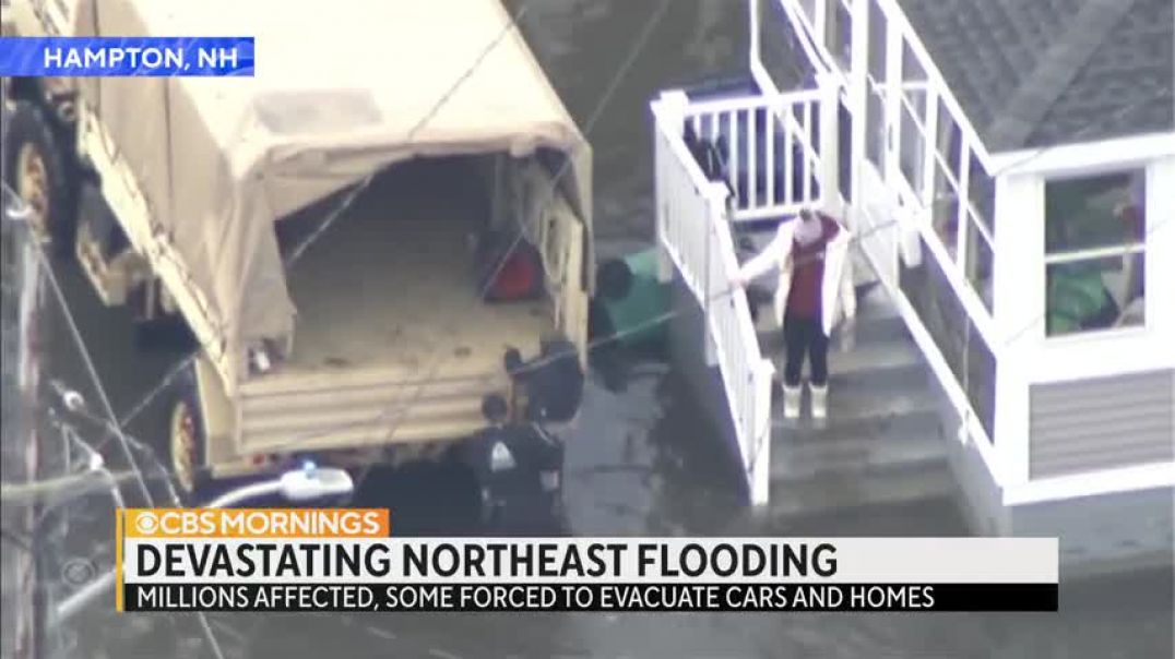 Flooding swamps the Northeast