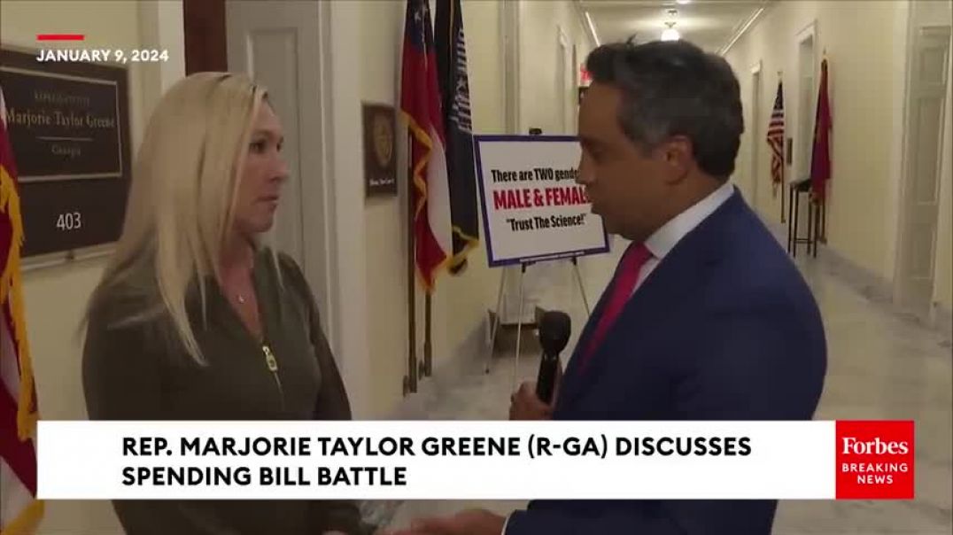 ⁣Marjorie Taylor Greene Slams Speaker Johnson's House Leadership As Compared To Kevin McCarthy