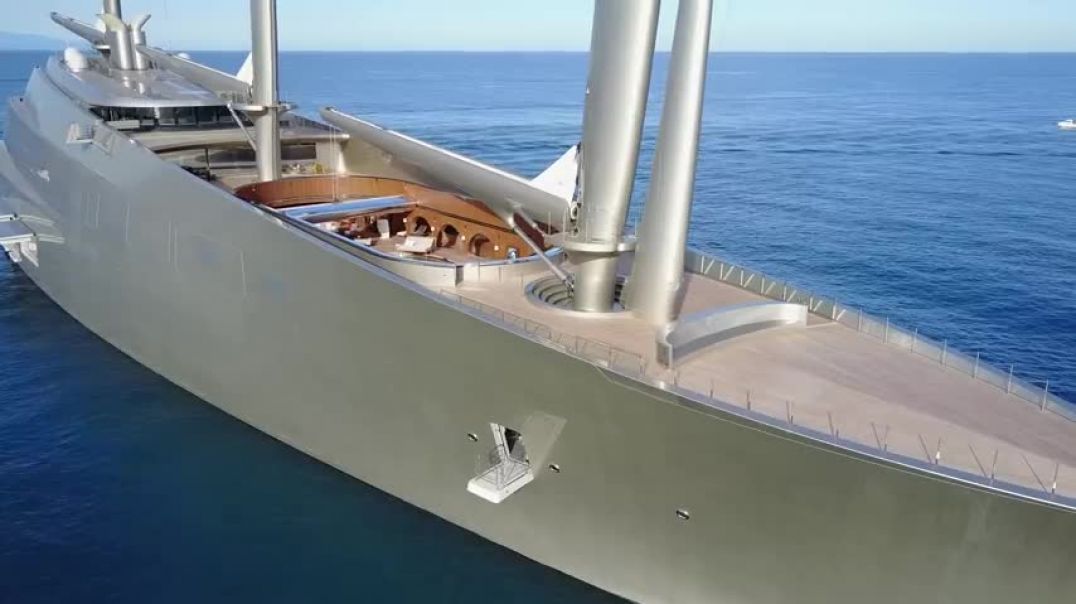An Exclusive Look  Inside  $500 million Sailing Yacht A [4K video]