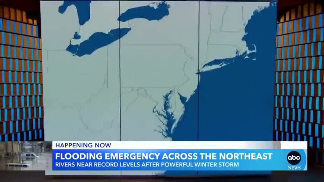 ⁣Flood alerts across Northeast