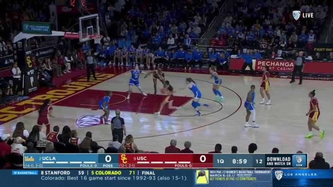 #2 UCLA vs #9 USC Highlights | NCAA Women's Basketball | 2024 College Basketball
