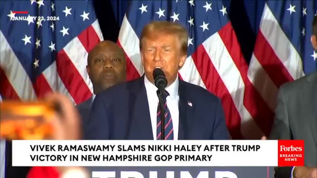 BREAKING NEWS Vivek Ramaswamy Slams Nikki Haley At New Hampshire Rally After Trump Primary Victory