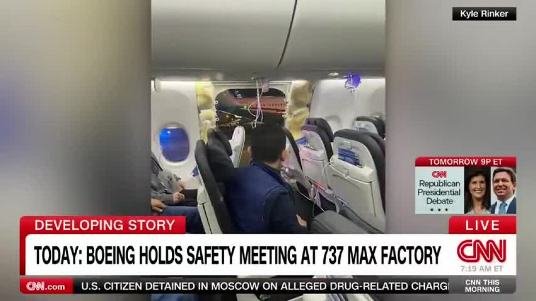 ⁣'Not a good thing': Boeing whistleblower reacts to Alaska Airlines mid-flight incident