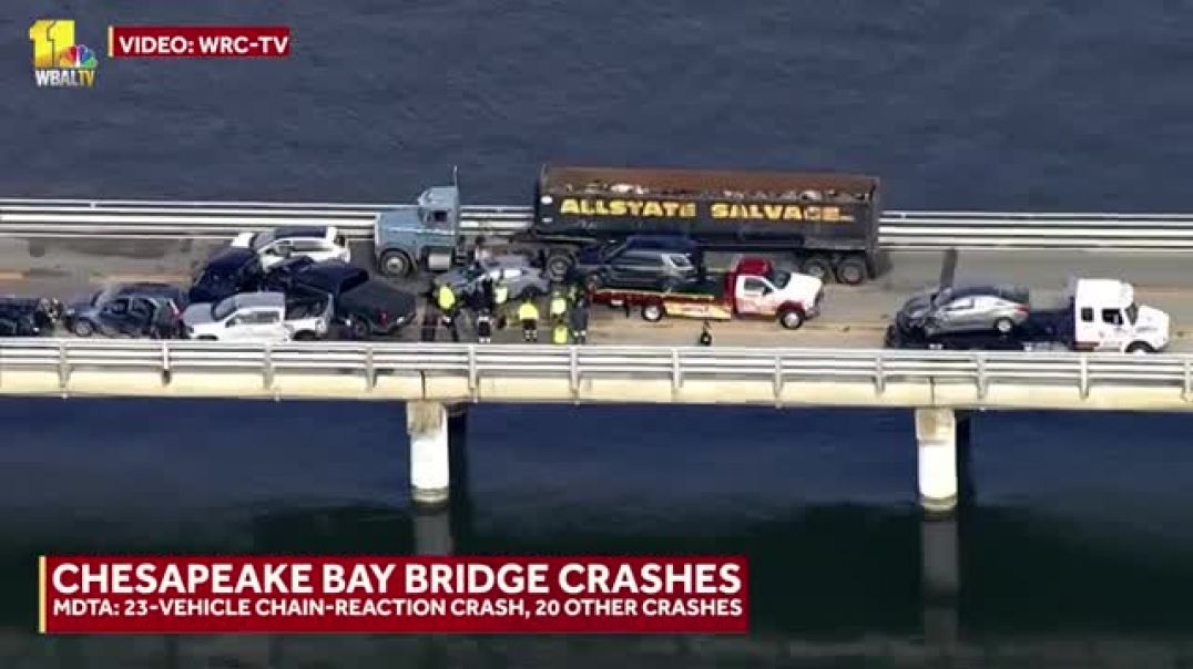 ⁣23-car chain-reaction crash closed Bay Bridge for several hours