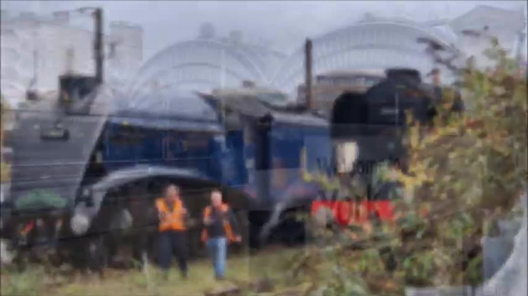 Deltic and Sir Nigel Gresley in York Today 23 11 23