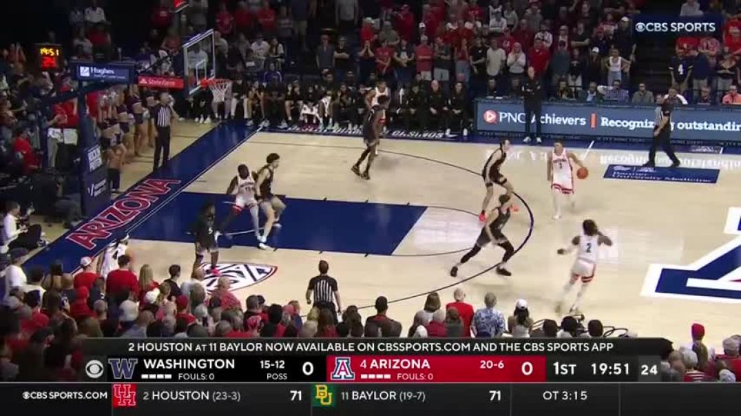 ⁣Washington Huskies vs No. 4 Arizona: College Basketball Highlights | CBS Sports