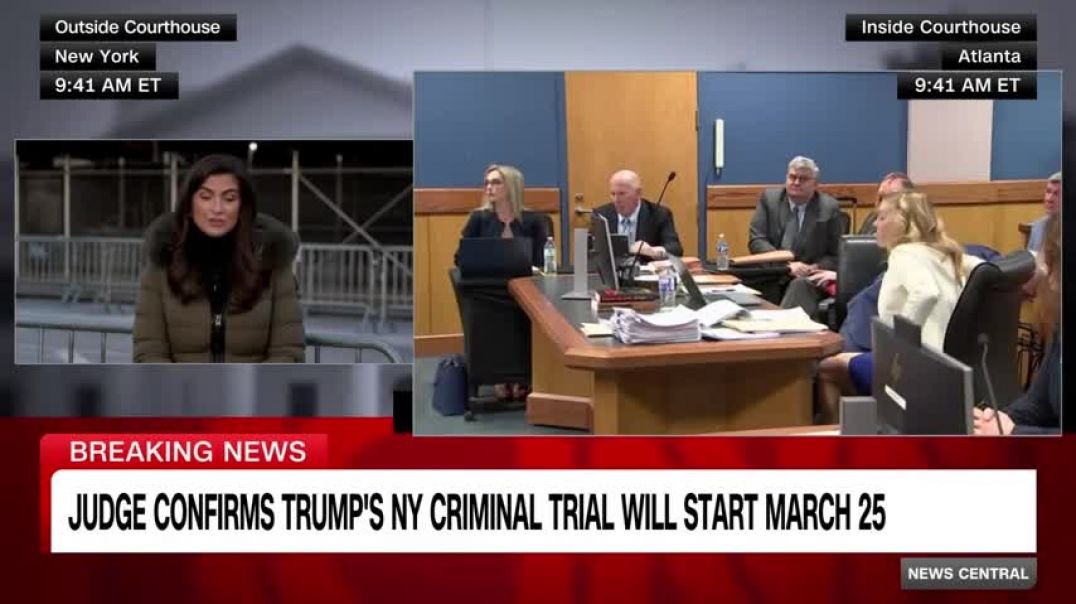 ⁣Trump will face his first criminal trial in March
