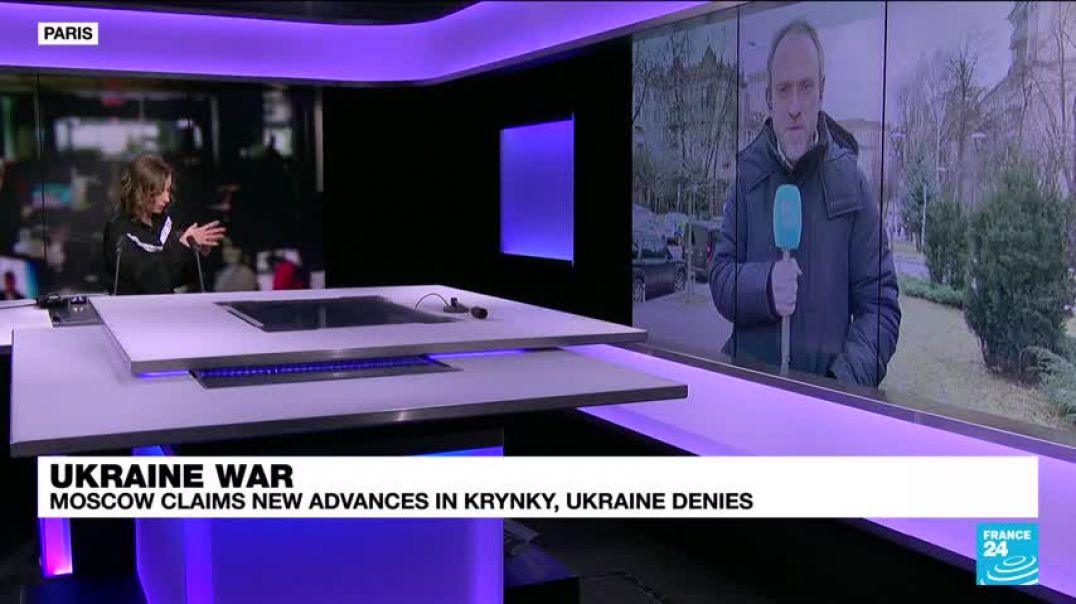 ⁣Russia claims new advances in Krynky, Ukraine denies • FRANCE 24 English
