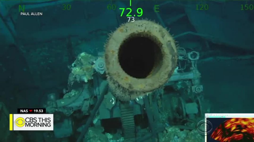 ⁣Up-close look at sunken USS Indianapolis, missing since WWII