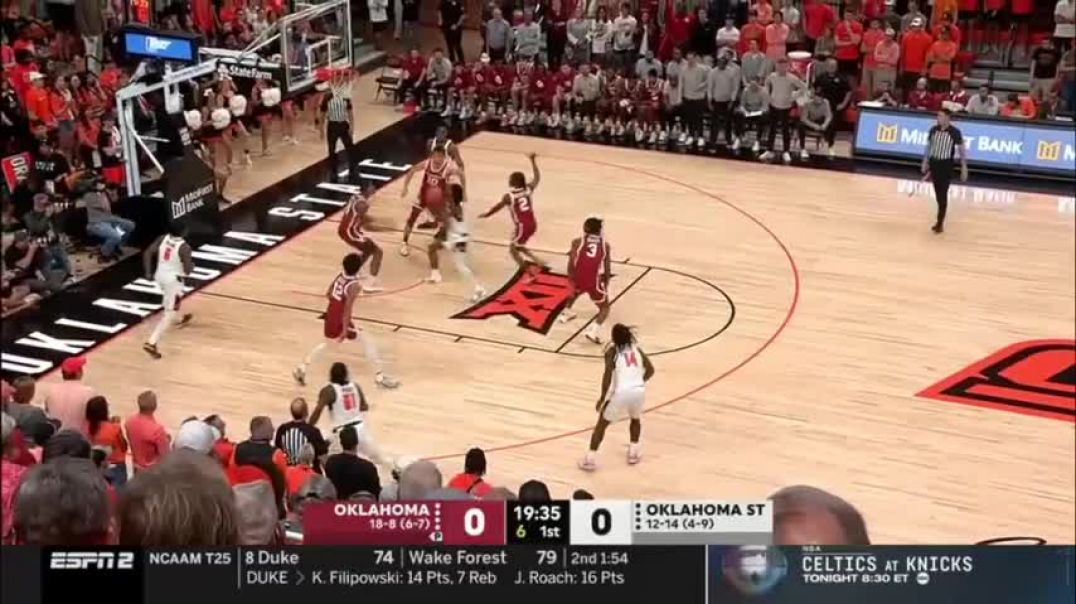 ⁣Oklahoma vs Oklahoma State Highlights | NCAA Men's Basketball | 2024 College Basketball