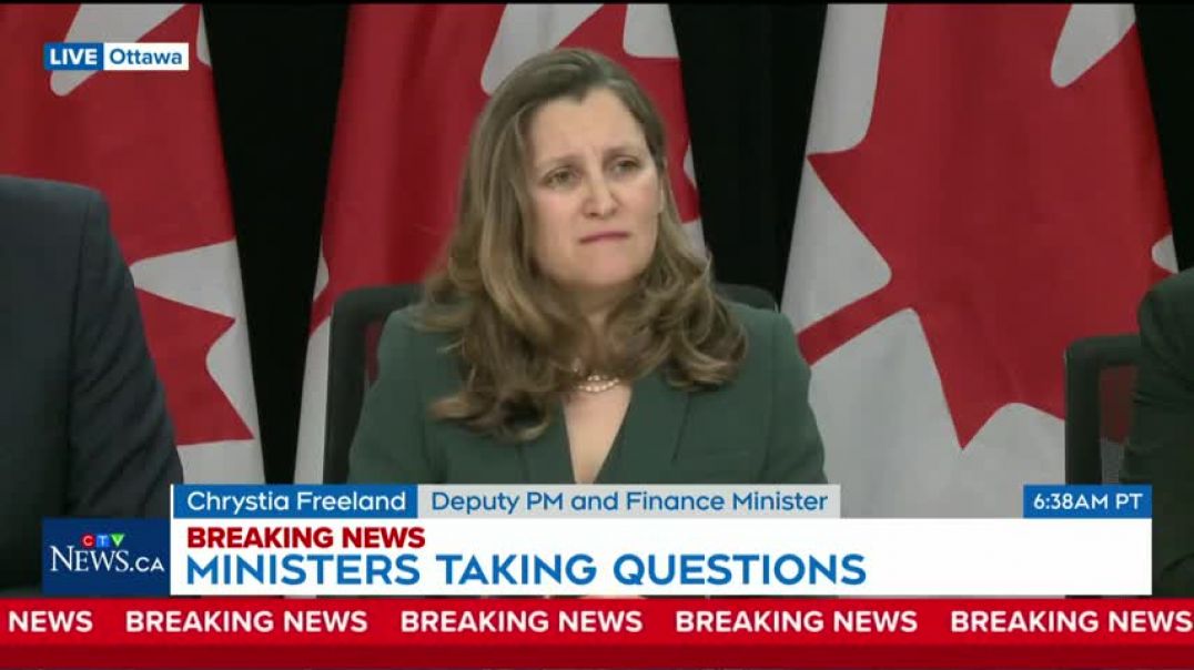 ⁣Freeland asked if Trump's election would be the end of NATO