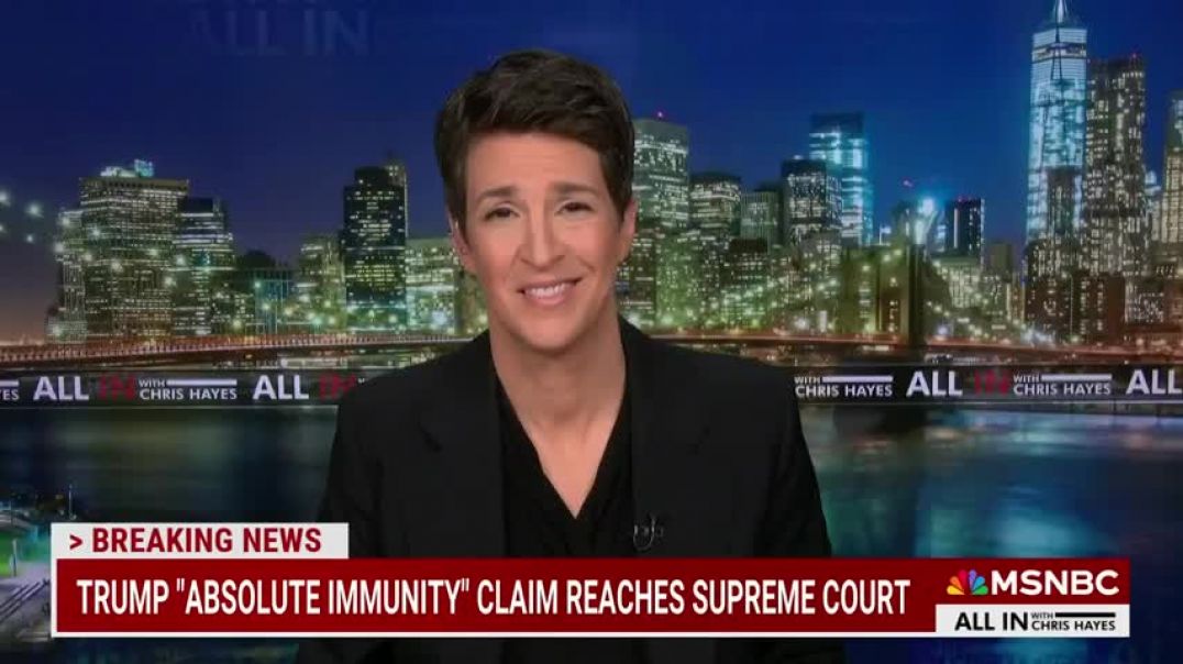⁣‘This is B.S.’: Maddow shreds ‘cravenness’ of Supreme Court delaying Trump trial