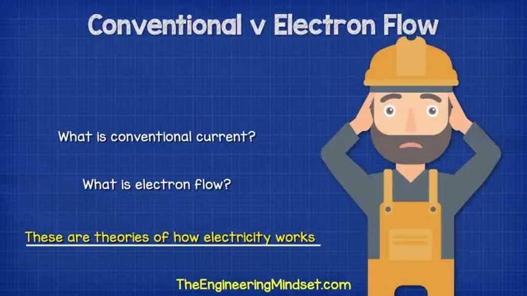 ⁣Conventional Current v Electron Flow - Electricity explained