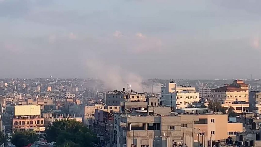 Smoke billows following Israeli strikes on Rafah, Khan Yunis   AFP