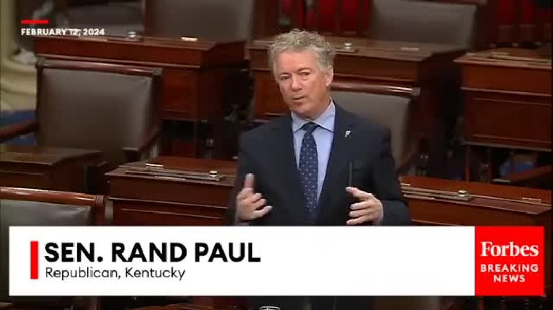 Its Sort Of A Laundering Scheme: Rand Paul Sounds Off On Claim Ukraine Funding Being Spent In US