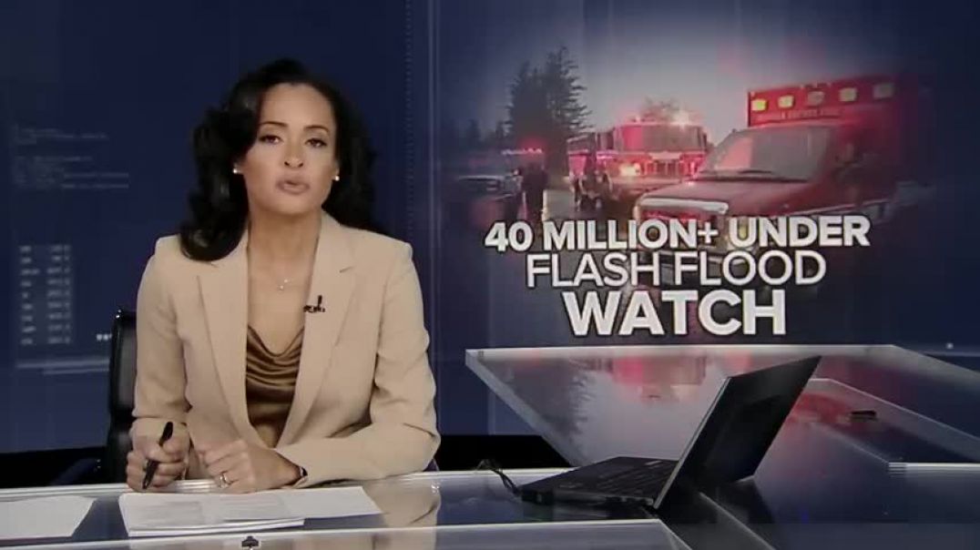 ⁣Over 40 million under flash flood watch