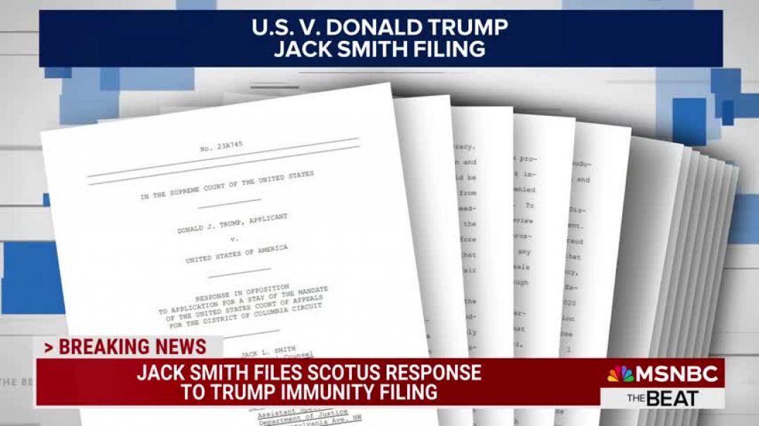 ⁣BREAKING Jack Smith files SCOTUS response to Trump immunity filing