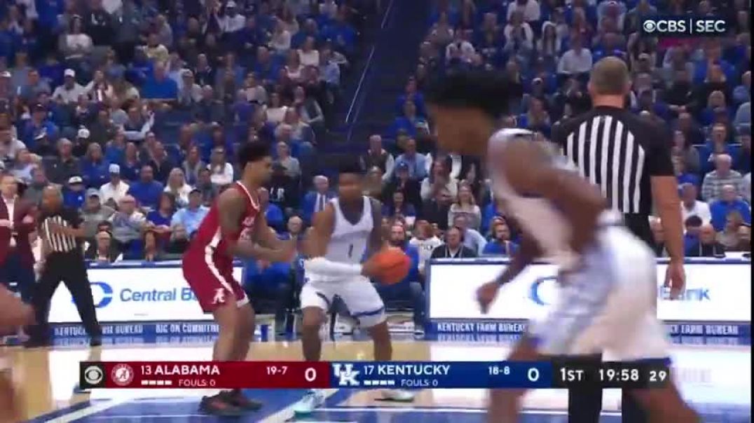 ⁣#17 Kentucky vs #13 Alabama Highlights | NCAA Men's Basketball | 2024 College Basketball